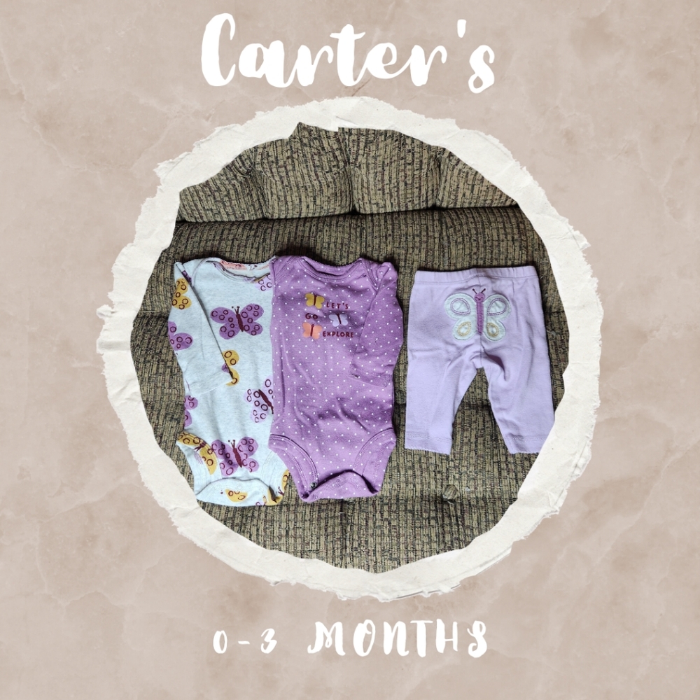 Carter's 3mo Butterfly Set